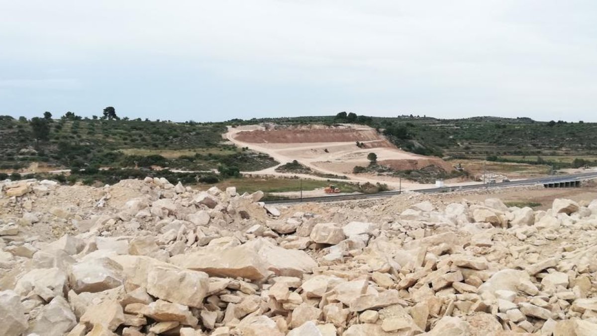 Imagen de una de las canteras denunciadas por los ecologistas.