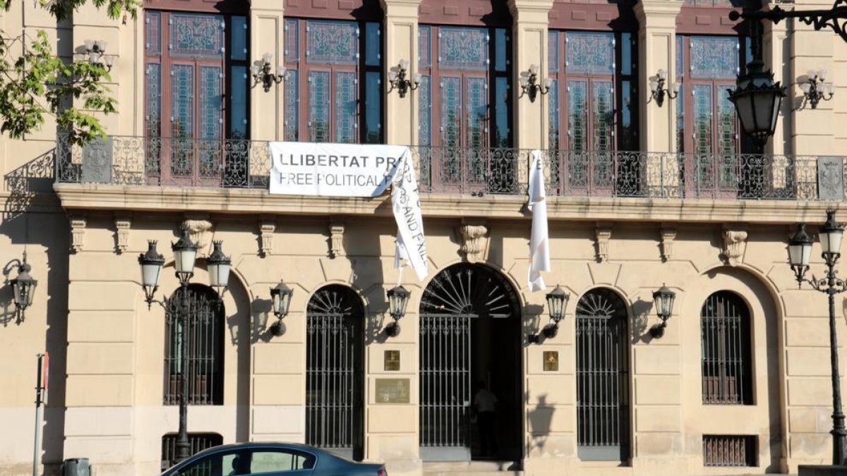 Imatge de la pancarta arrancada el passat 30 de juliol.