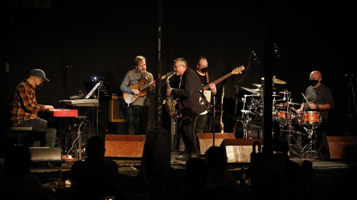 Un momento de la actuación ayer de Dunguity.