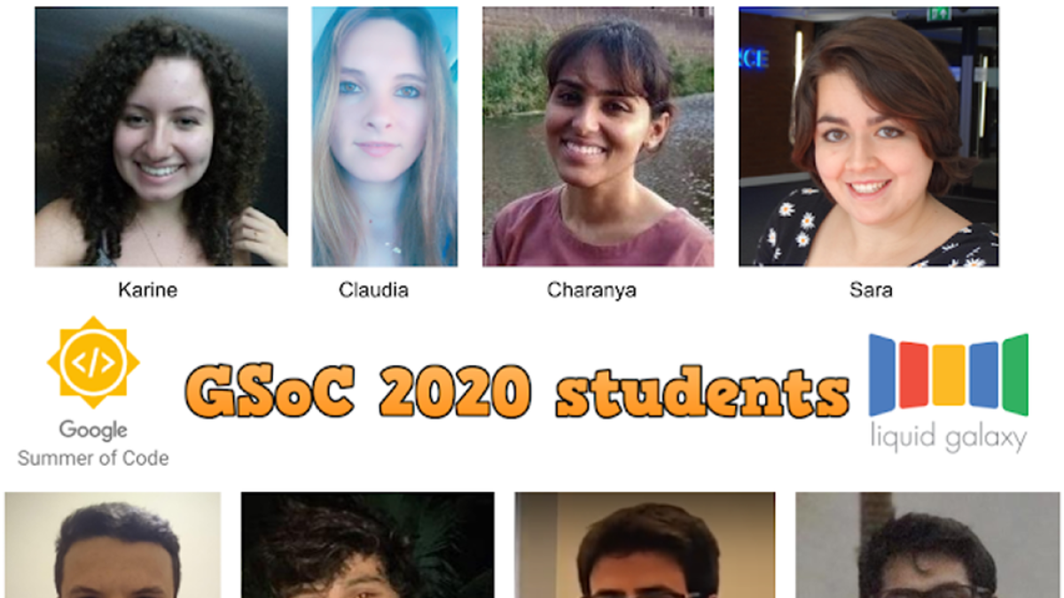 Los ocho estudiantes a los que el programa Google Summer of Code ha becado.