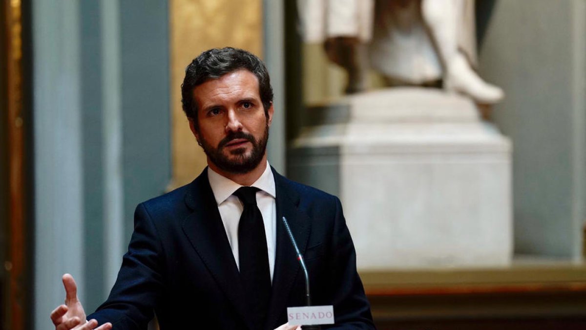 El líder de PP, Pablo Casado.