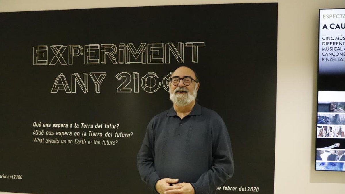 El ingeniero aeronáutico Miquel Barceló, momentos antes de su conferencia.