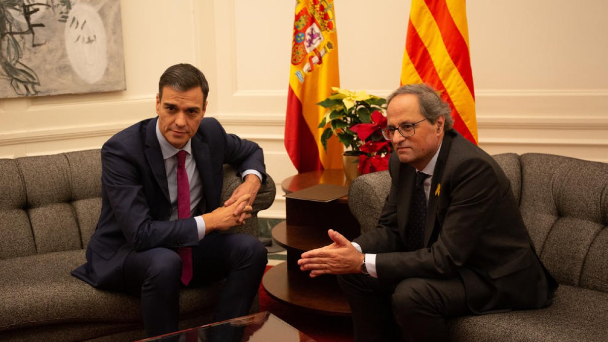 Torra i Sánchez es van reunir el desembre del 2018 a Barcelona i després es va refredar la seua relació.