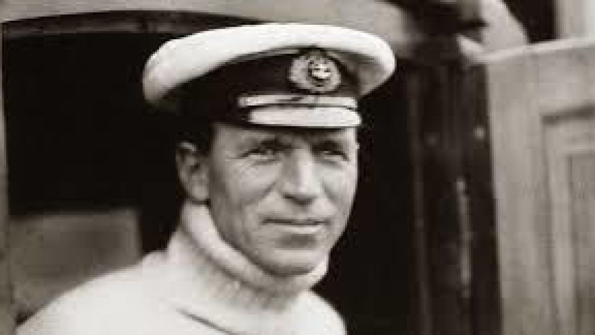 Frank Worsley, el capità.