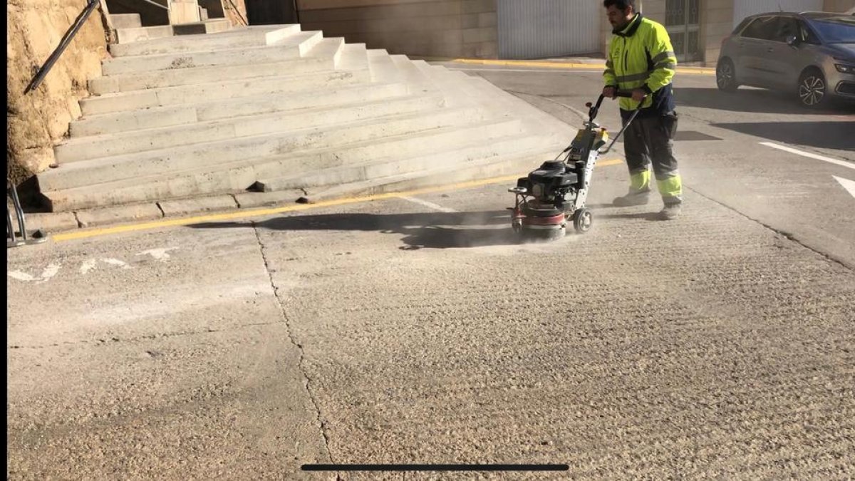 Imatge de la nova màquina polidora d’Alcarràs.