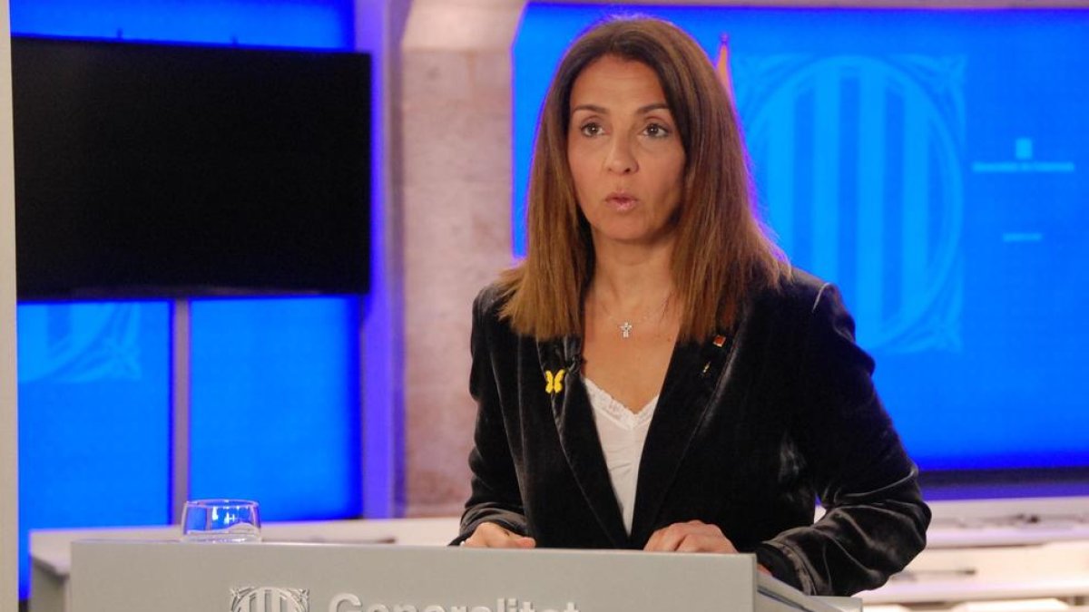 La consellera de Presidència y portavoz del Govern, Meritxell Budó.