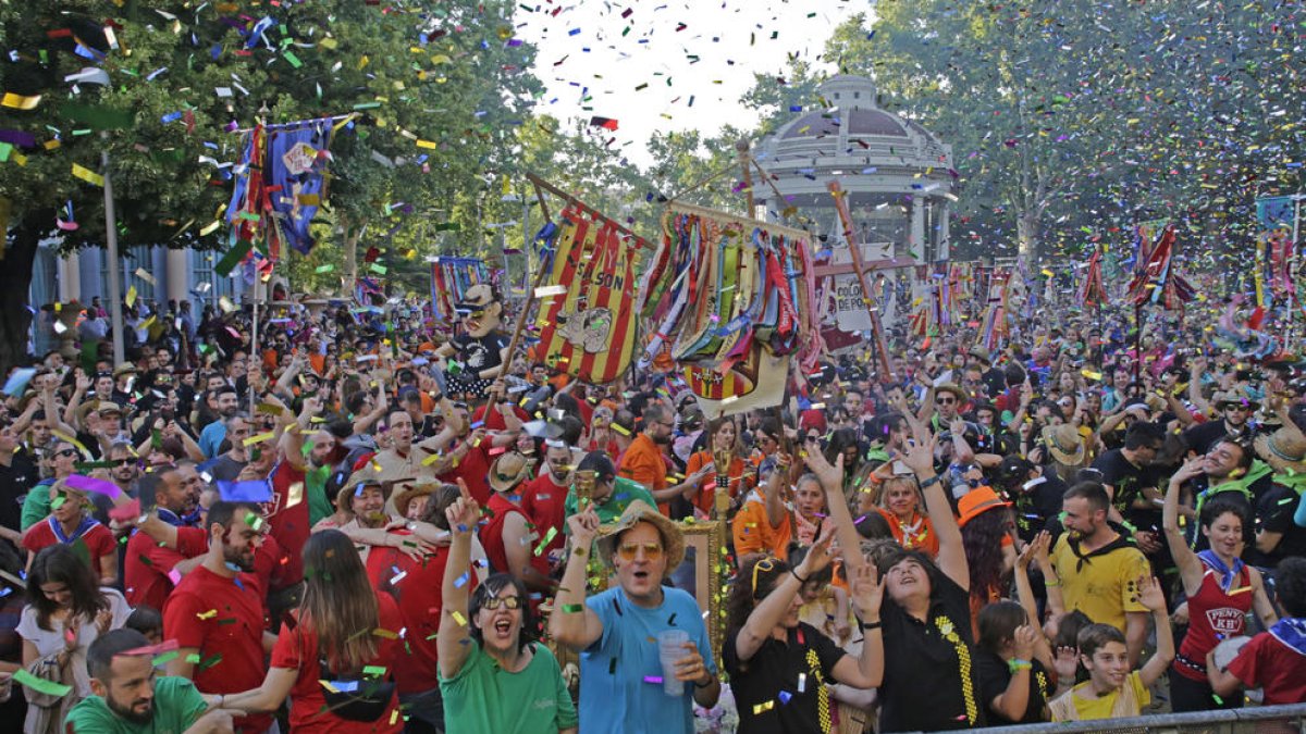 Inauguració de la quarantena edició de l’Aplec del Caragol de Lleida, l’any passat als Camps Elisis.