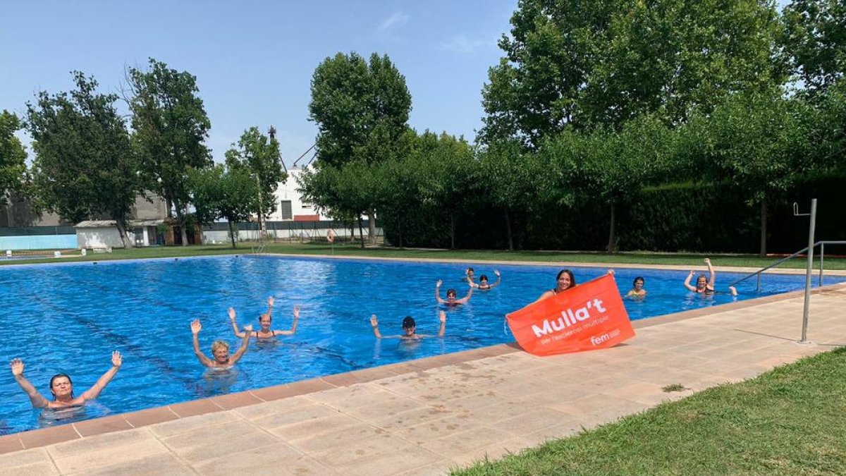 Gimenells va organitzar ahir una sessió solidària d’aiguagim.