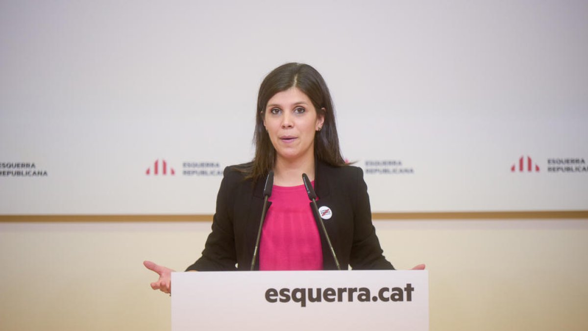 Marta Vilalta en una de sus comparecencias.