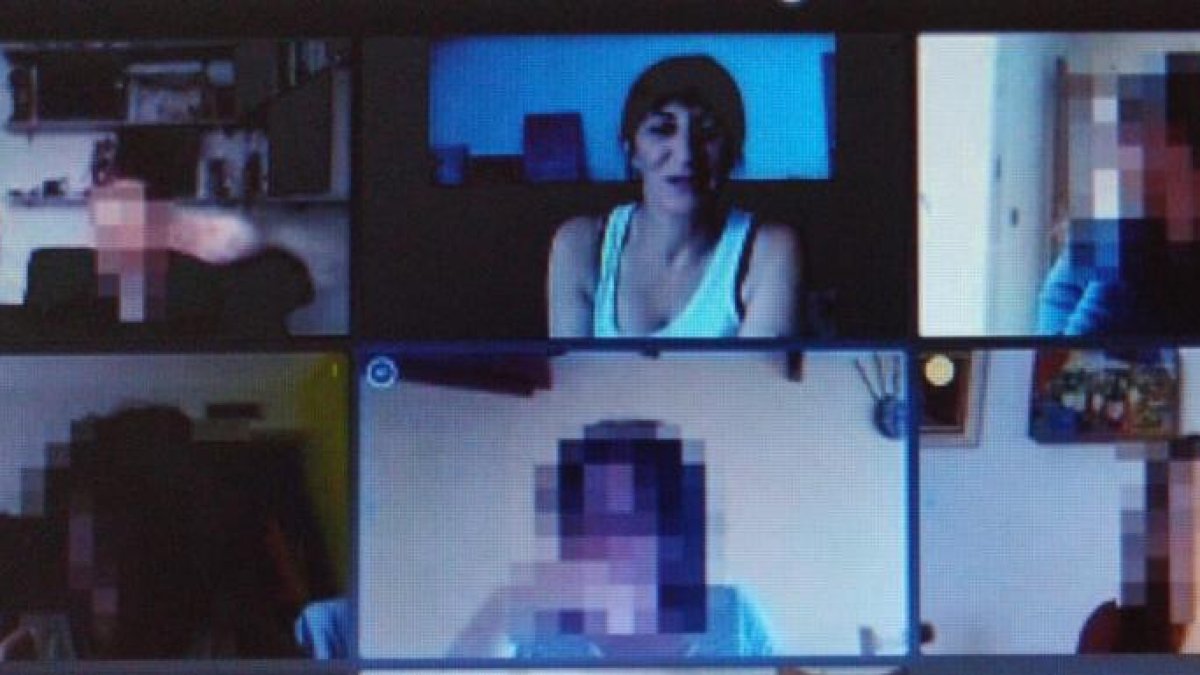 Una de las sesiones del Servei de Suport al Dol de Ponent de la terapia ‘online’ que han puesto en marcha durante el confinamiento.