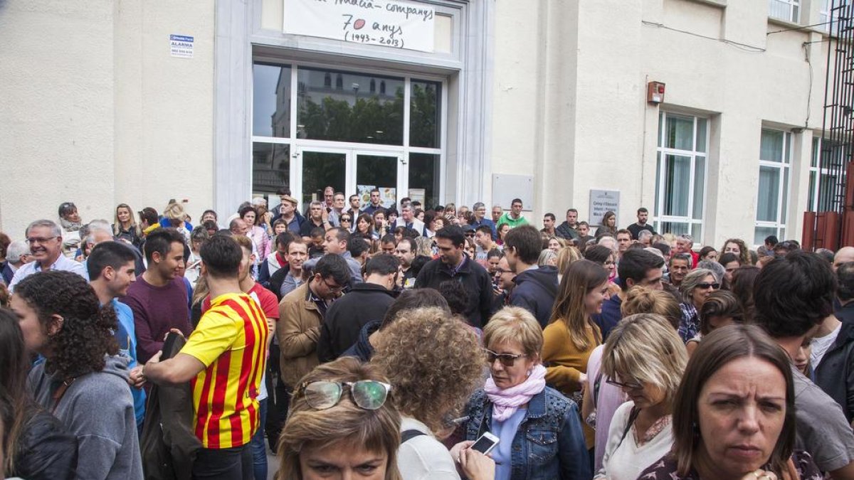 La celebración del referéndum en Agramunt.