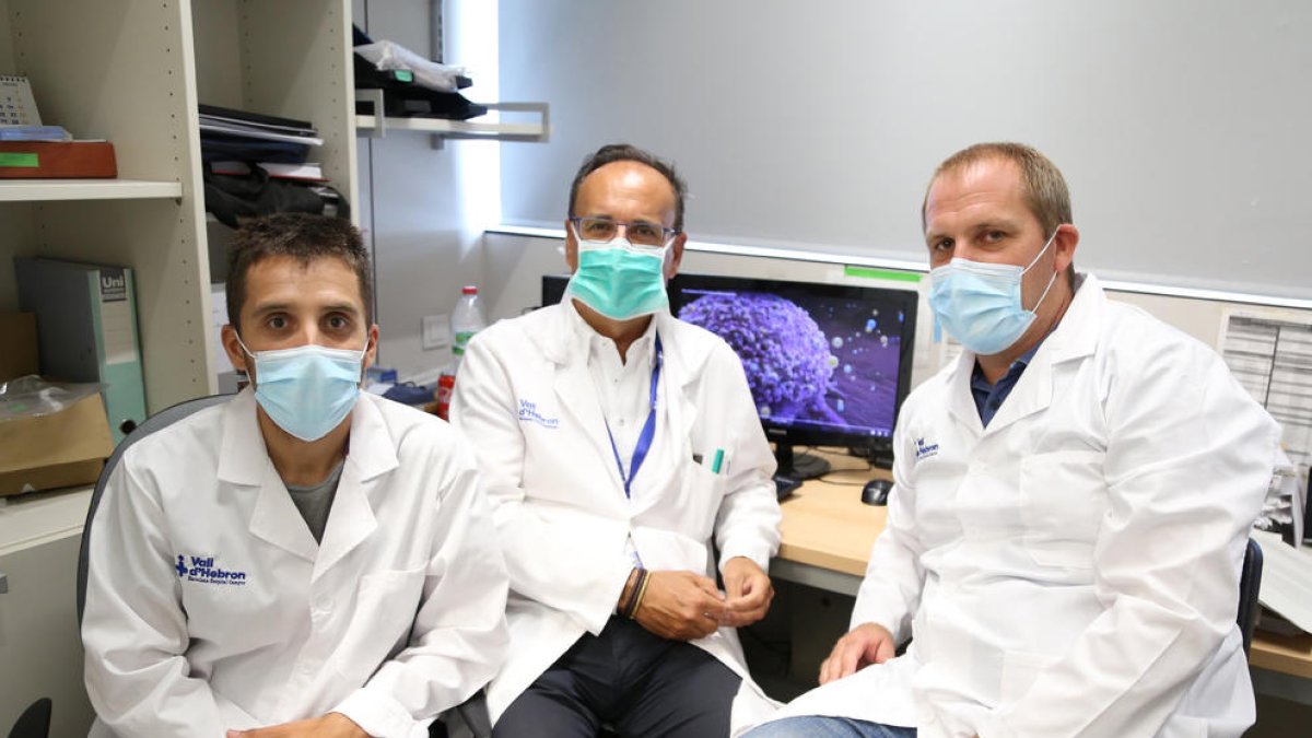 Investigadors del Vall d’Hebron Institut de Recerca responsables de la investigació.