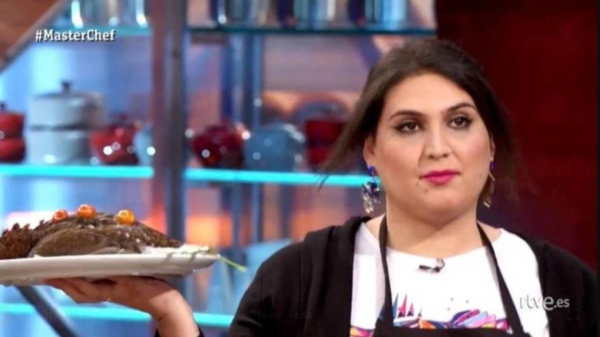Saray, amb la perdiu, a ‘MasterChef’.