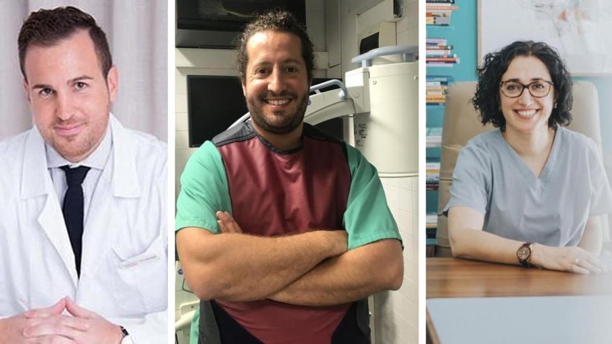 L'angiòleg Jordi Cordobés. L'uròleg Josep Maria Auguet. La logopeda María José Martí