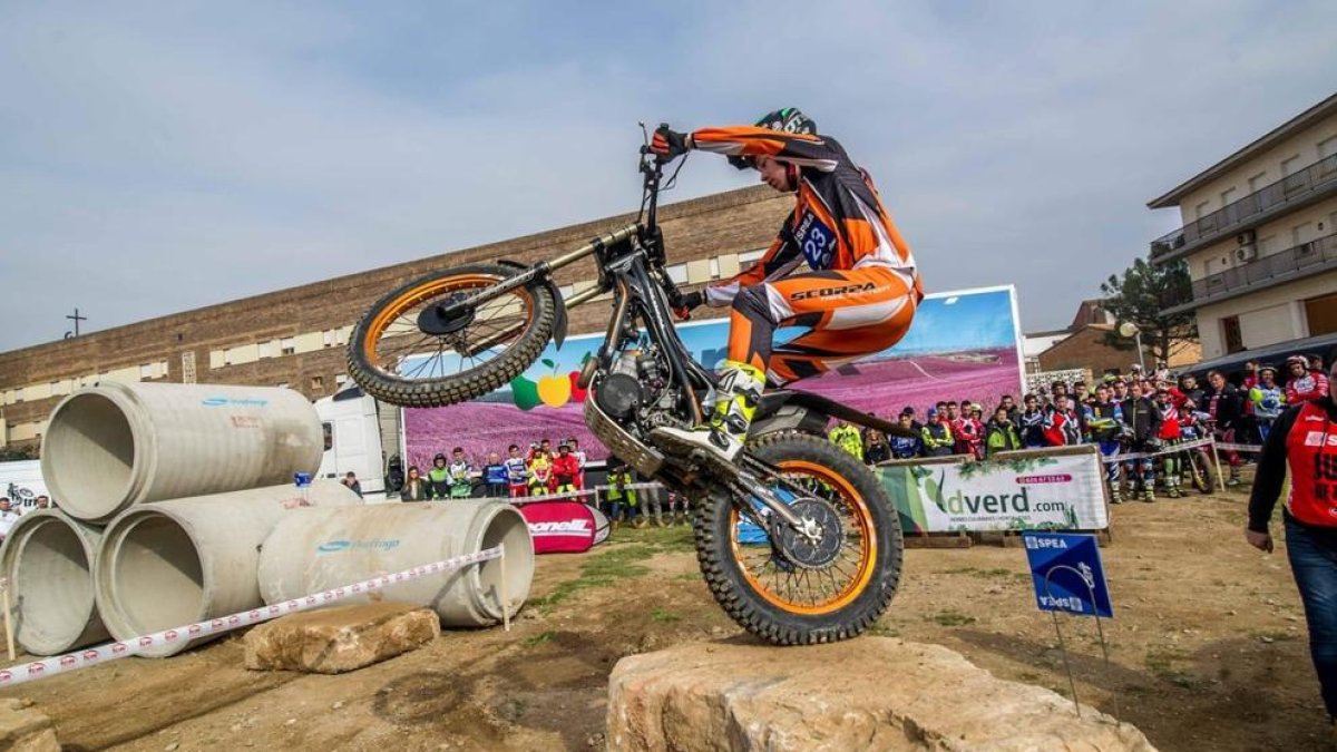 Sergi Ribau va ser segon a Aitona, on es va disputar la primera prova estatal al febrer.