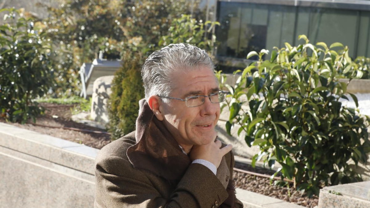 Imatge de Francisco Granados, ahir a l’entrar a l’Audiència Provincial de Madrid.