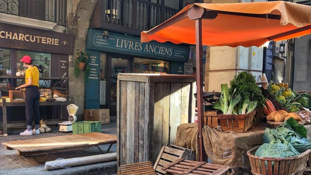 El centre va ser ambientat com un poble francès dels 50.