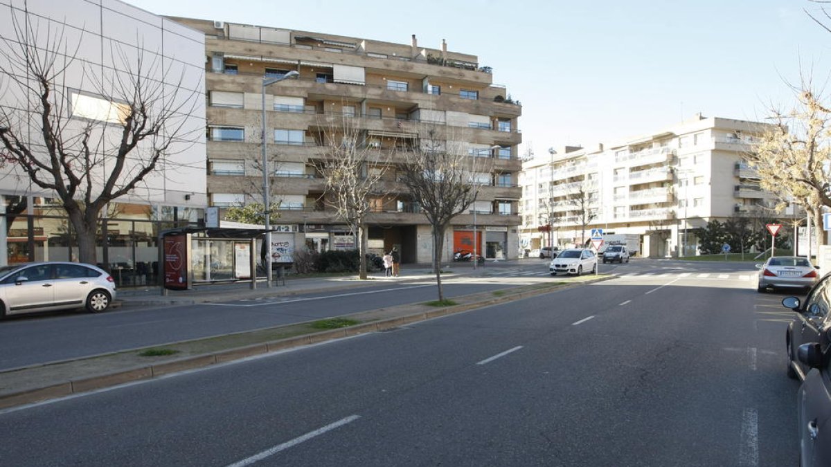 Vista del tramo de Baró de Maials donde tuvo lugar el atropello.