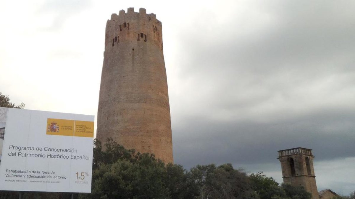 Els treballs de la torre de Vallferosa encaren l’última fase de rehabilitació.