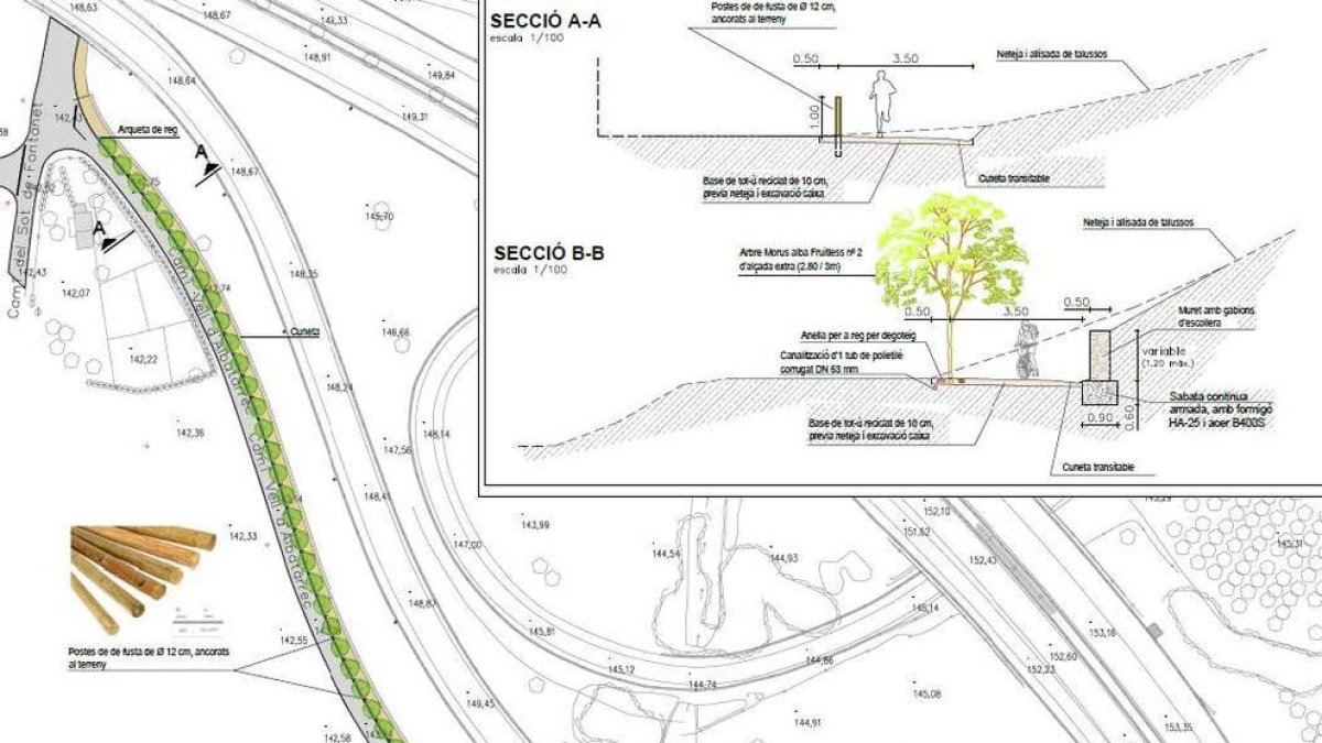Potencien l'ús de vianants i bicicletes a l'Horta de Lleida
