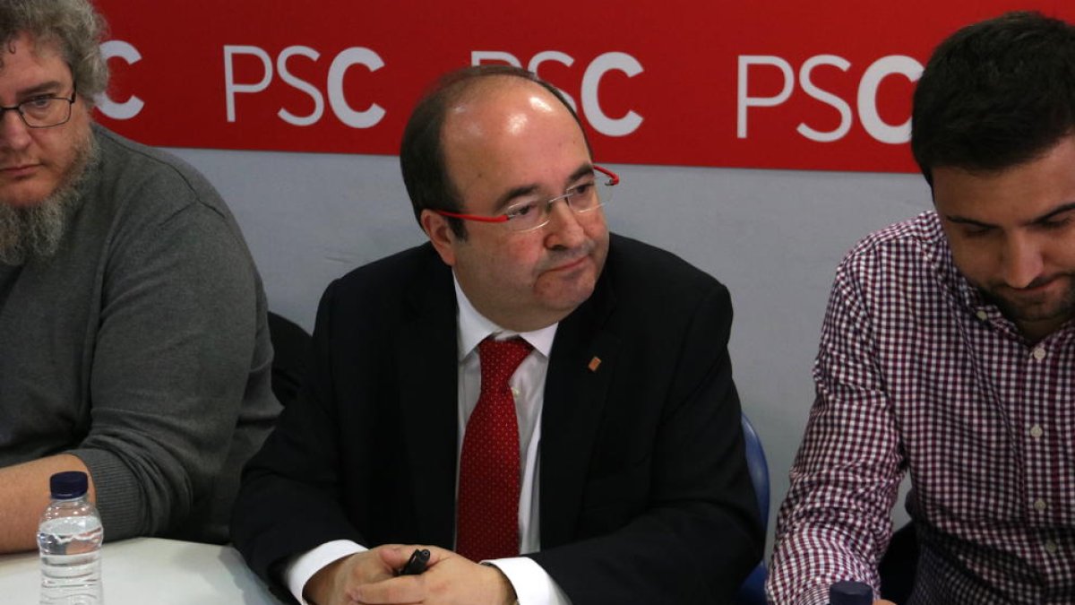 Miquel Iceta, ahir.