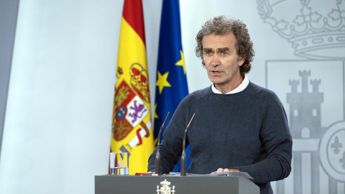 El director del Centre de Coordinació d’Alertes i Emergències Sanitàries, Fernando Simón, ahir.