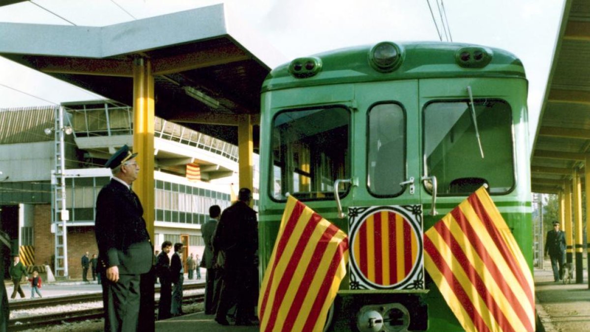 La remodelada estació de la Pobla que es va poder visitar dins de la jornada de portes obertes.
