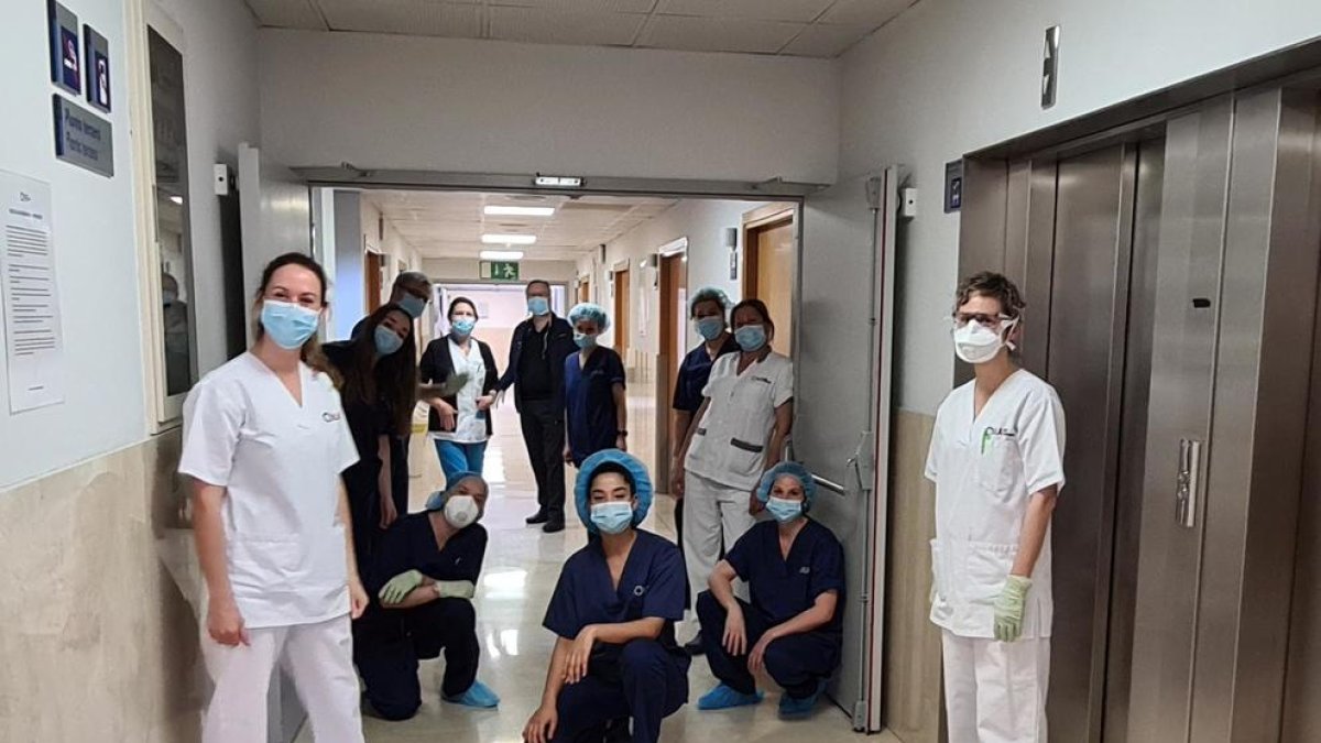 Professionals de la clínica Perpetu Socors.