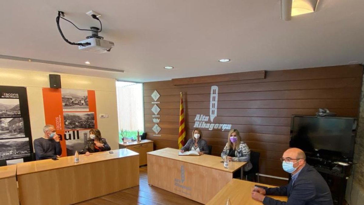 Reunió ahir al consell de l’Alta Ribagorça.