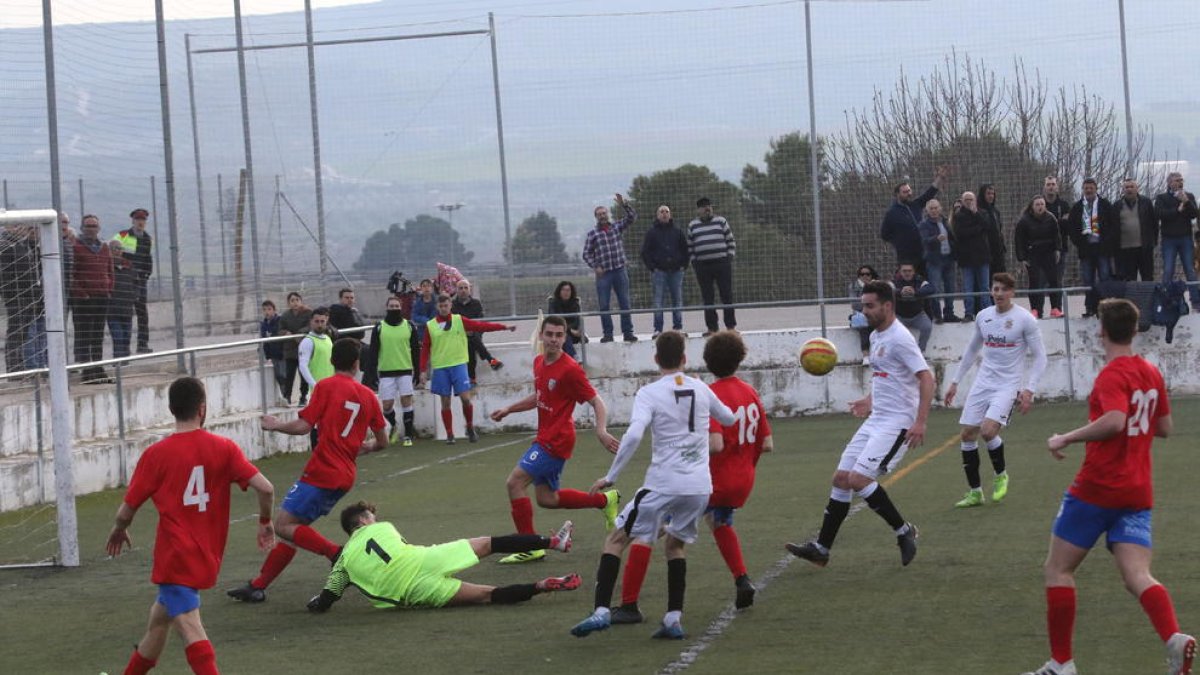 El Borges va dominar el partit i va posar en moltes dificultats la defensa del Juneda.