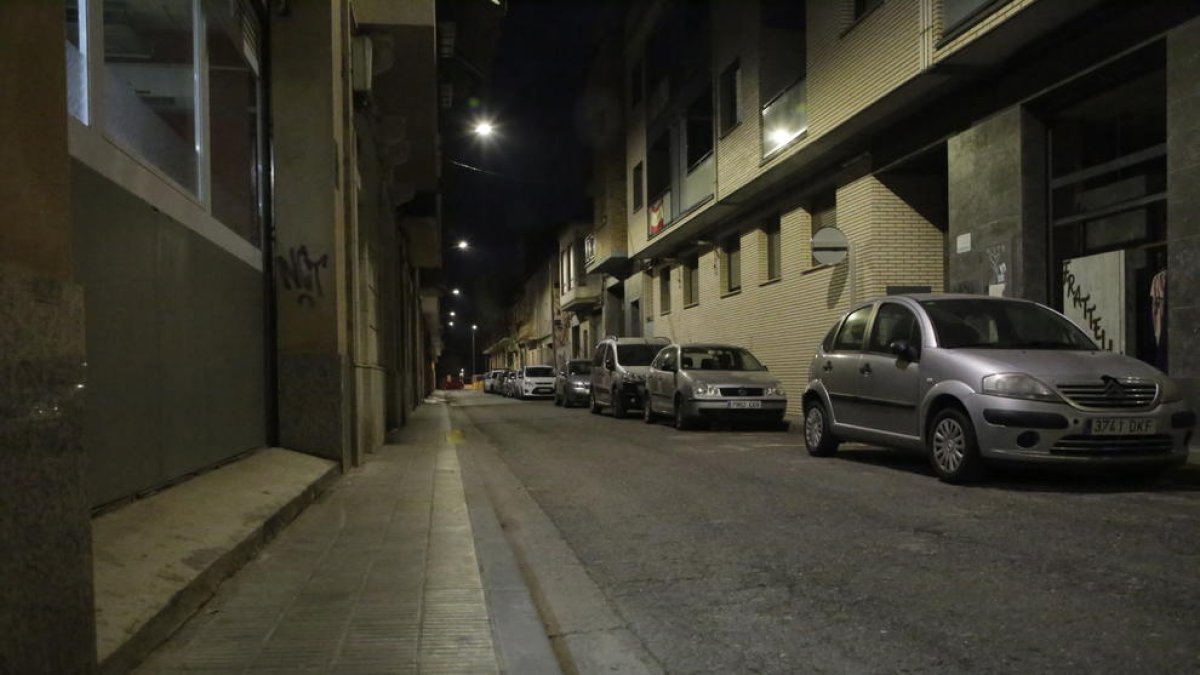 Imatge del tram del carrer Girona a Pardinyes.