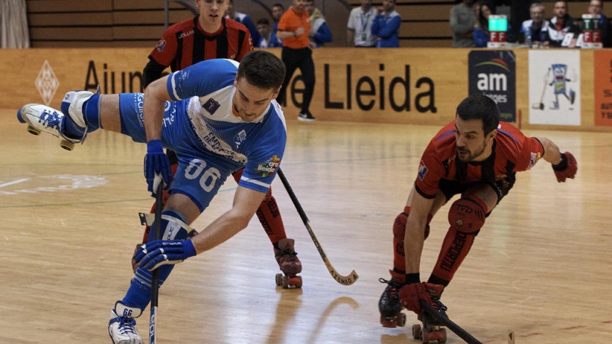 Marc Palazón, en uno de los partidos de esta temporada con el Lleida Llista.