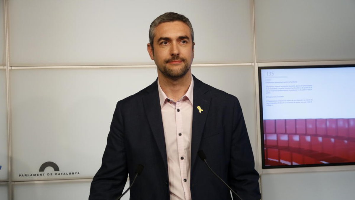 El diputado de ERC en el Parlament y alcalde de Agramunt, Bernat Solé.