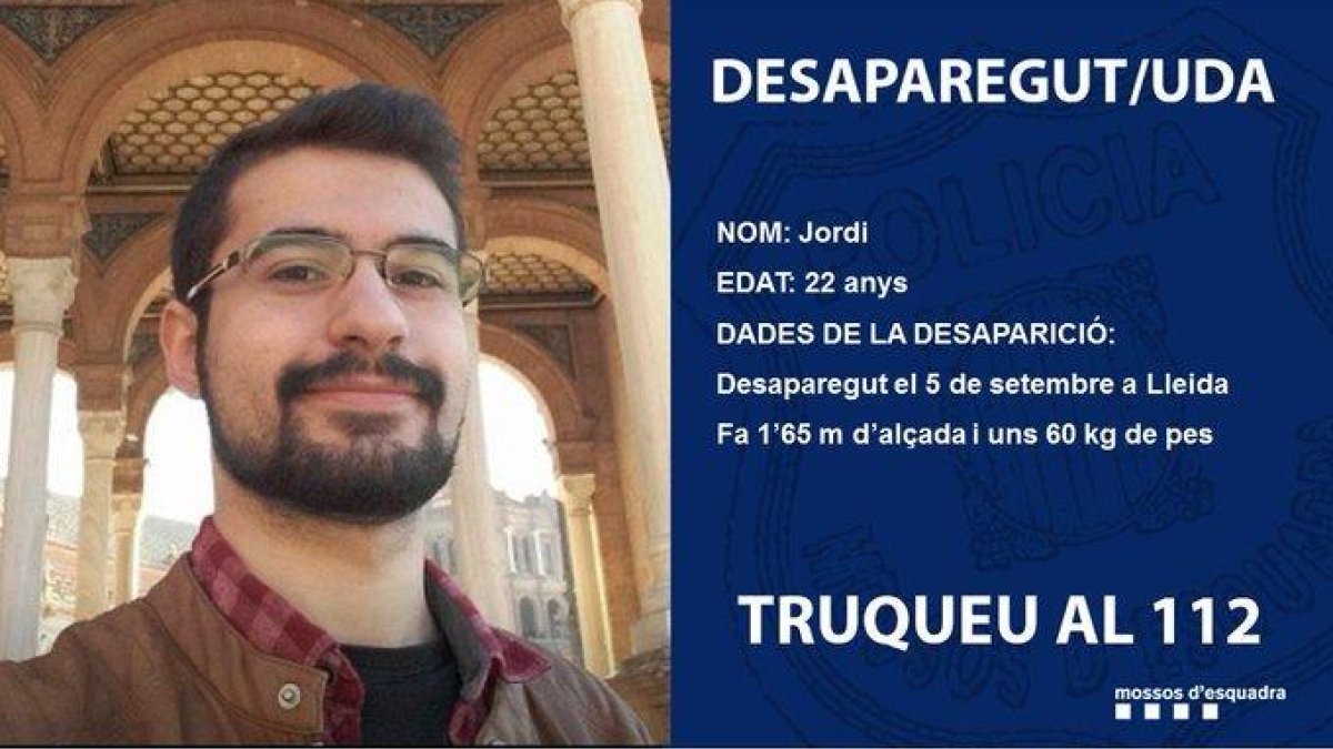 Busquen un lleidatà desaparegut des de fa més d'un mes