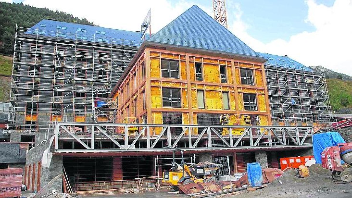 Imatge d’arxiu d’obres a l’hotel Himàlaia.