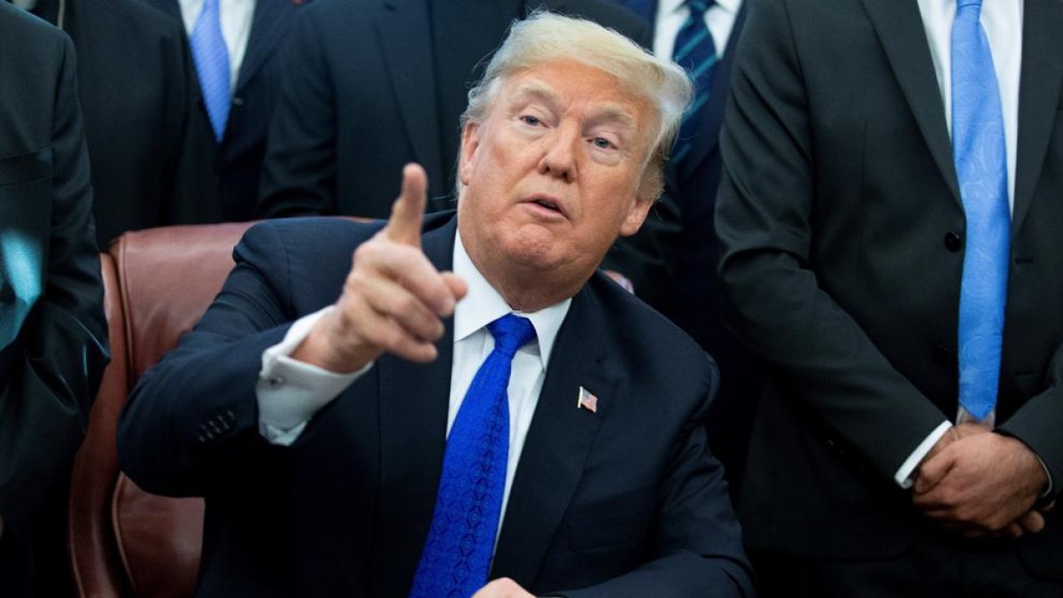 El aún presidente de EEUU, Donald Trump.