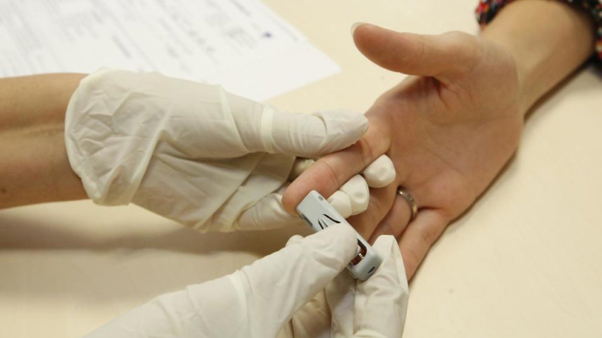 Imagen de archivo de extracción de sangre.