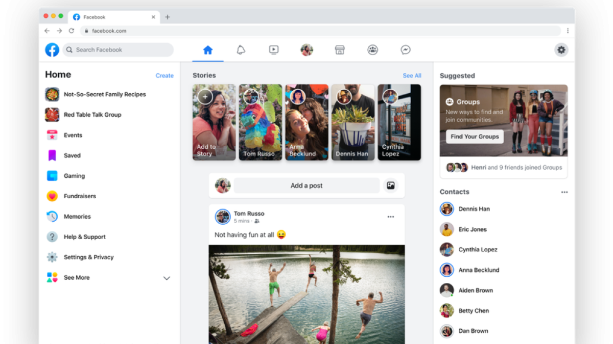 Canvi radical de Facebook