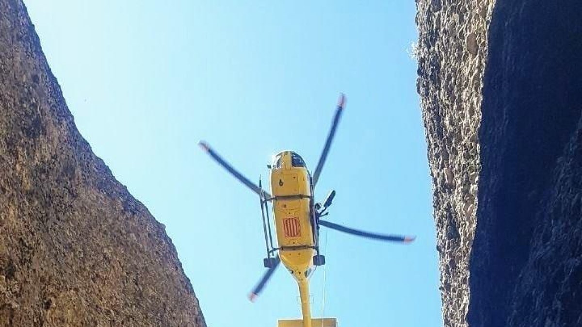 Imatge d’un rescat el cap de setmana passat al Solsonès.