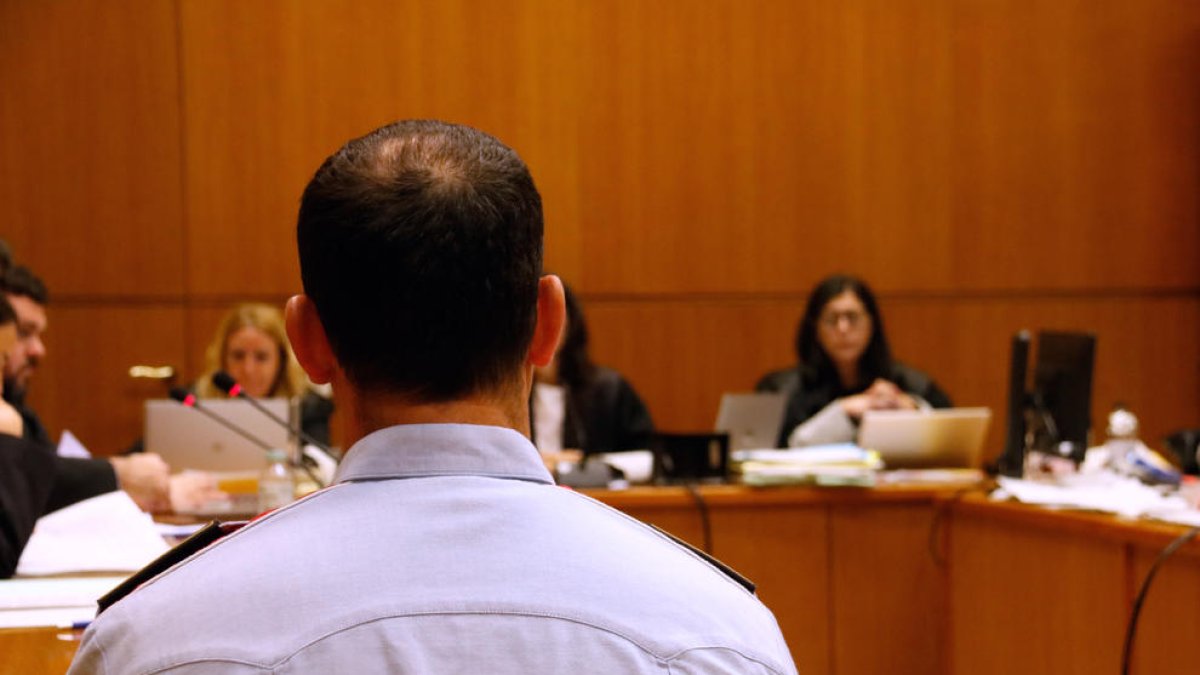 Arasa, durant el judici pel desallotjament del 15-M al febrer.