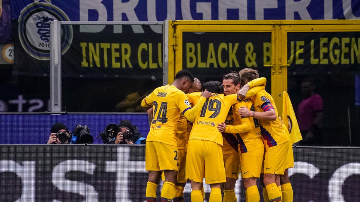 El Barça va disputar dimarts l’últim partit de la fase de grups de la Lliga de Campions.