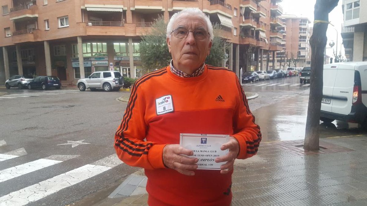 El tenista de Balaguer Antonio Carreño.