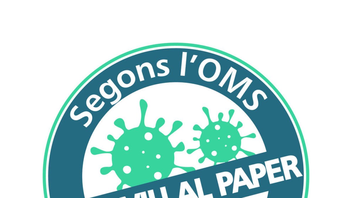 Aquest és el segell per explicar que la COVID-19 no es transmet a través del paper de diari