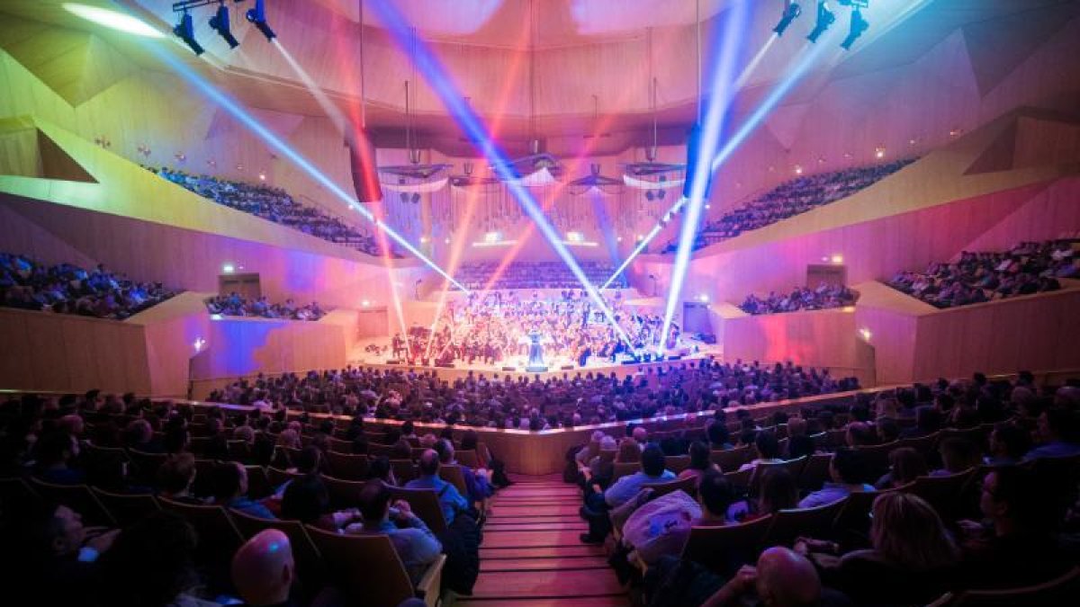 Una de las actuaciones de la Film Symphony Orchestra durante la gira de 2018.