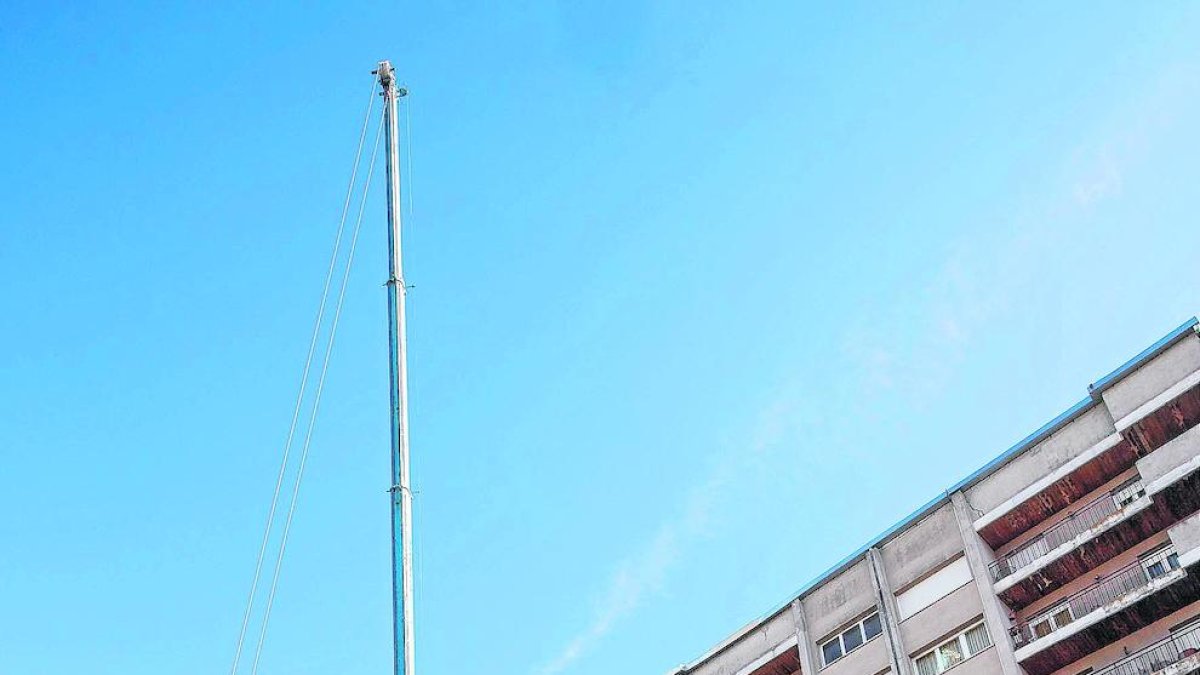 Imatge d’obres a la carretera C-230a a l’altura de Lleida.