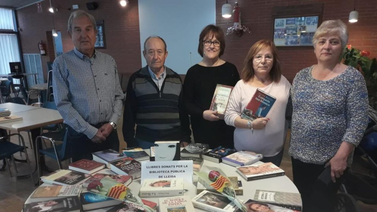 La Llar de Jubilats Sant Antolí de Rosselló, una de les entitats que van rebre llibres de la Biblioteca.