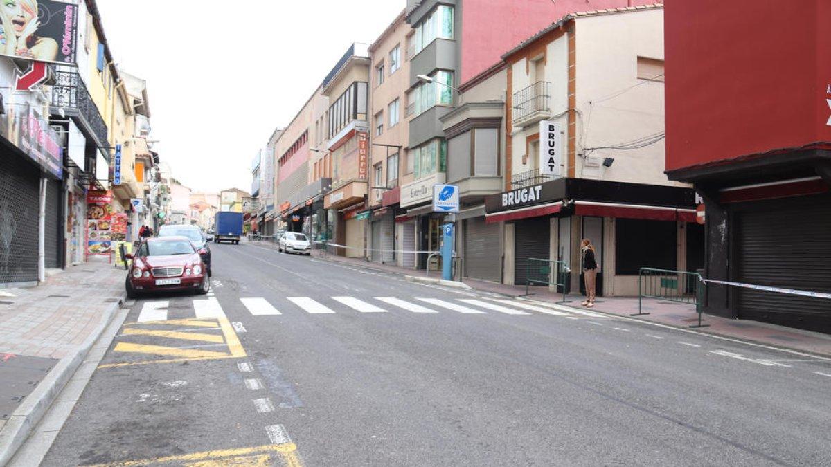 El Pertús, buit, després que ahir la Policia francesa tallés el trànsit per evitar aglomeracions.