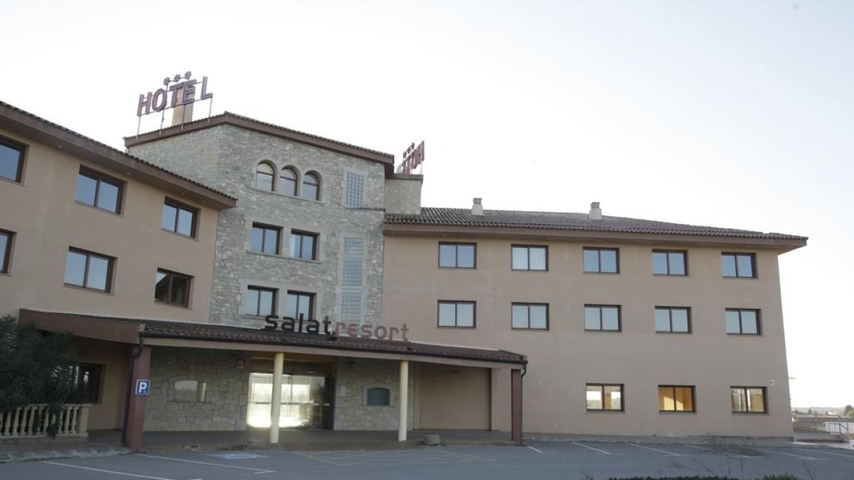 El hotel Masia Salat está ubicado en la zona mas alta del complejo.