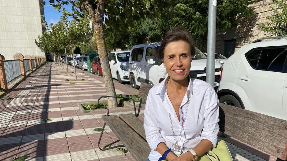 La psicòloga de les Oluges i autora del llibre ‘Namasté’, Assumpció Salat.