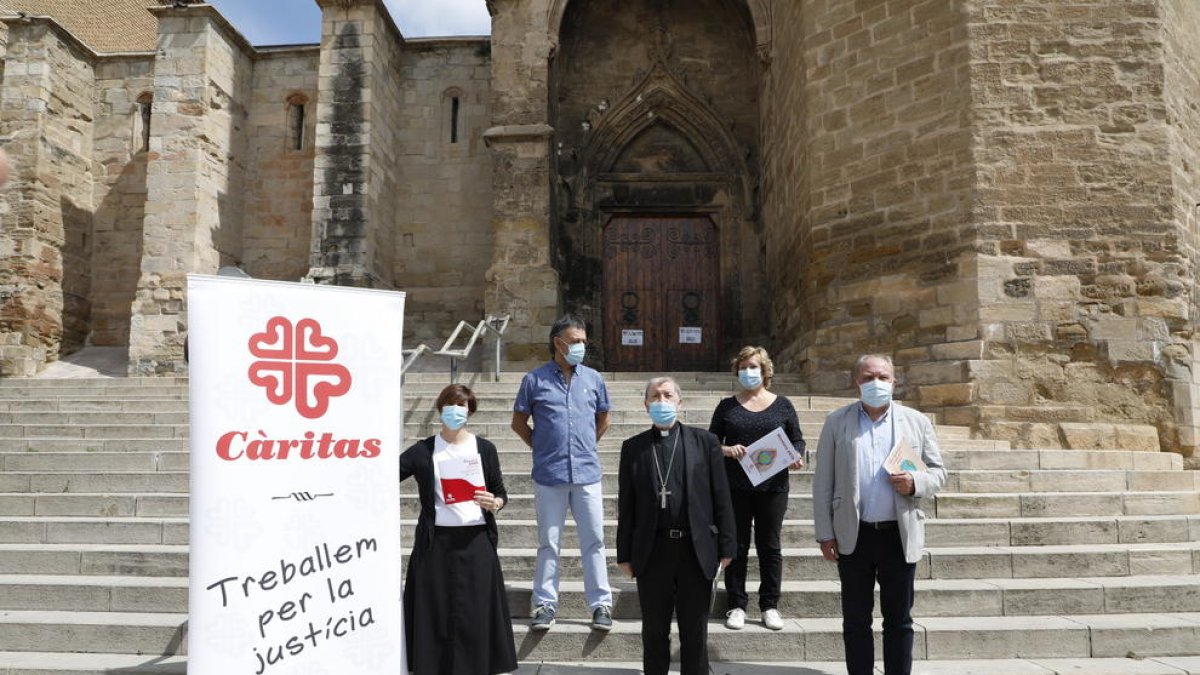 Presentación de la memoria del año pasado de las Càritas diocesanas de Lleida, Solsona y el Urgell.
